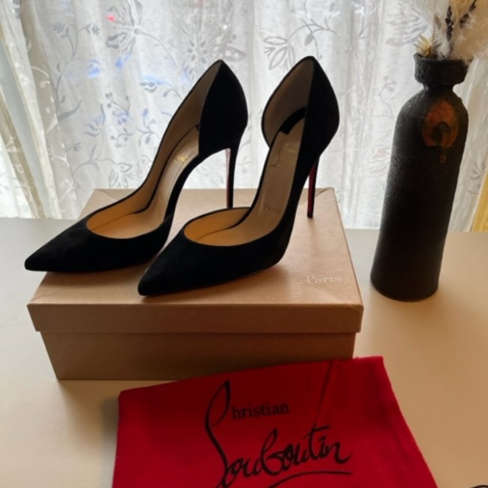 Christian Louboutin - Iriza 100 mm Pumps - Suede calf - Black